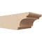 Ekena Millwork 6in. W x 4in. H x 12in. L New Brighton Woodgrain TimberThane Rafter Tail, Primed Tan RFTUR06X04X12NEBRCPR - alternate 1